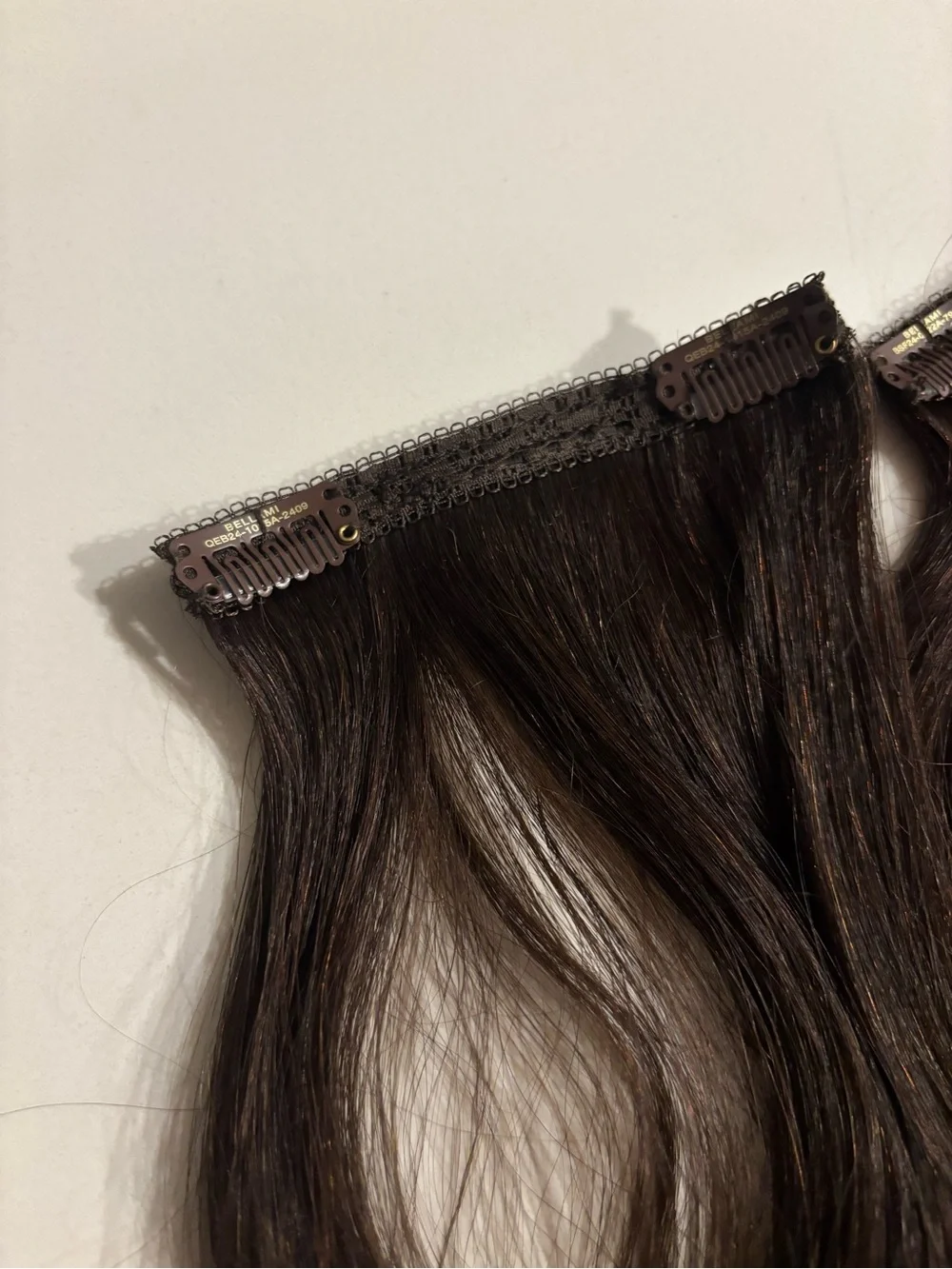 Dark Brown 22” Real Human Hair Clip in Extensions (141 grams) 7 wefts